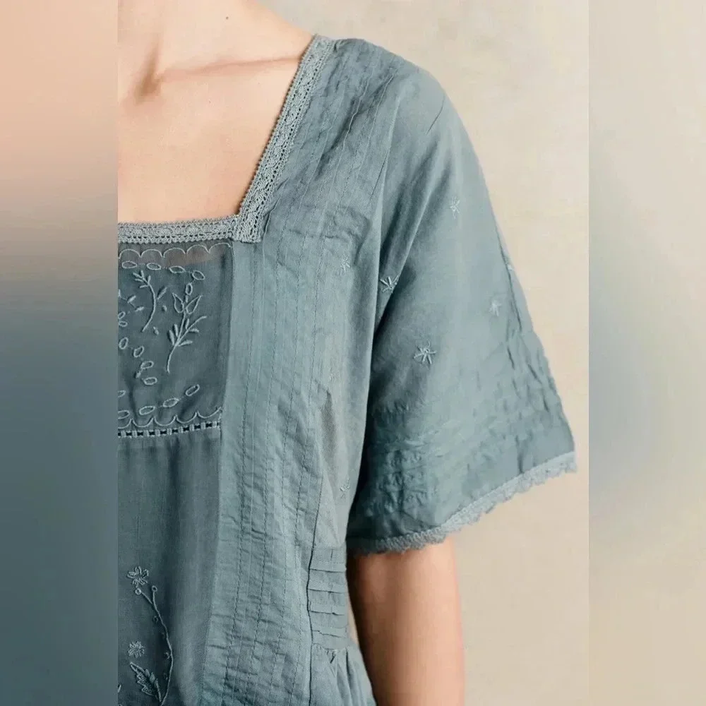 Holding Horses Anthropologie Ocean Dipped Tunic Dress. Size XS - Picture 3 of 11